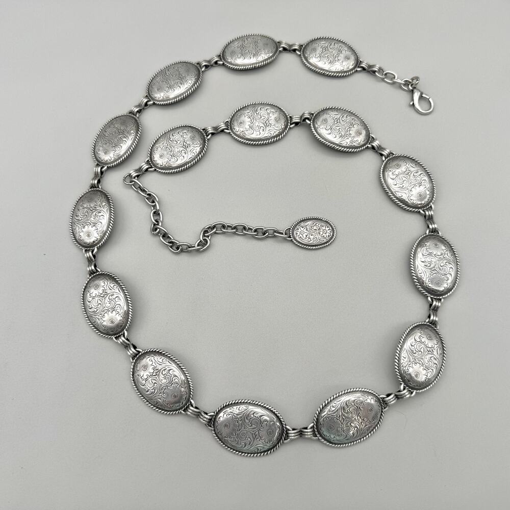 Elegant Silver Women's Belt